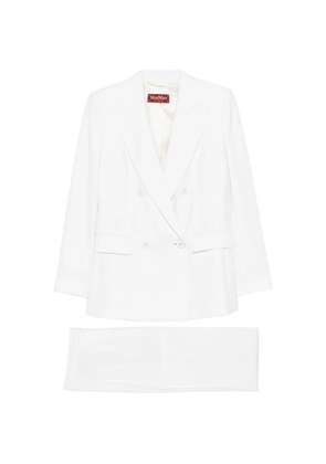 Max Mara double-breasted suit - White