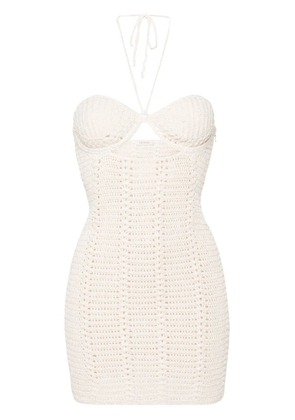 The Mannei Bergen crochet-knit minidress - Neutrals