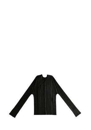 Pleats Please Issey Miyake plissé blouse - Black
