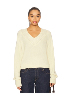 Guest In Residence The Varsity V Sweater in Yellow. Size L. Also in M, S, XS.