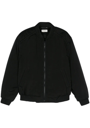 Saint Laurent Teddy padded bomber jacket - Black