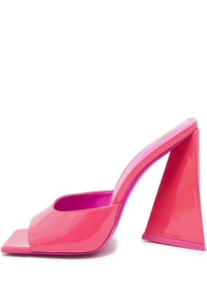 The Attico 115mm Devon patent-leather sandals - Pink