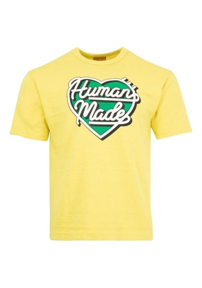 Human Made heart-print T-shirt - Yellow