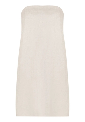 Lenny Niemeyer strapless linen minidress - Neutrals