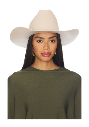 Gigi Pip Teddy Cowboy Hat in Cream. Size 57. Also in 59, 61.