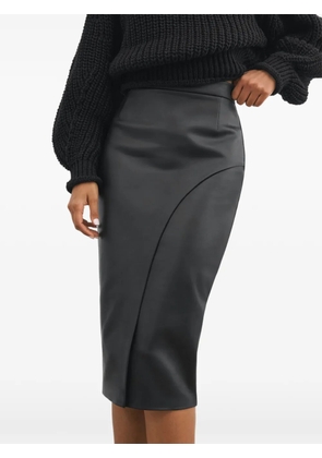 Marcella Nyssa slit midi skirt - Black