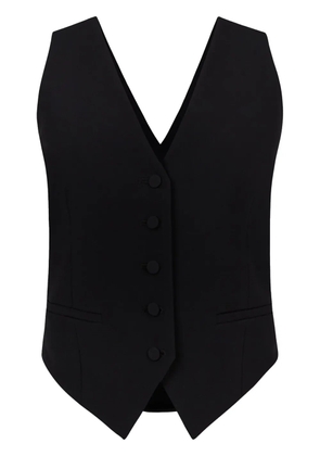 Nina Ricci draped open-back vest - Black