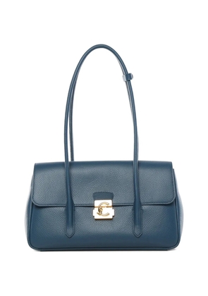 Coccinelle turnlock leather shoulder bag - Blue