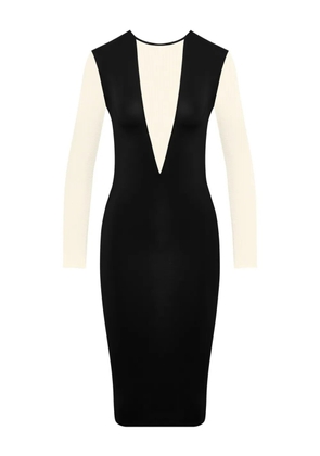 Maison Close Pure Tentation Minuit long-sleeve dress - Black