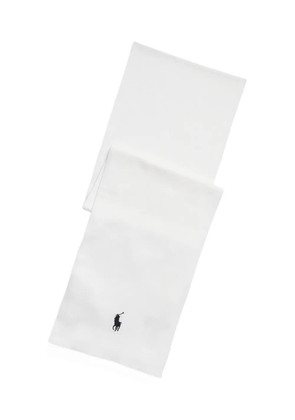 Polo Ralph Lauren logo-detail cotton scarf - White
