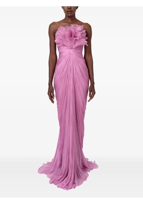 Iris Serban Floralia strapless maxi dress - Pink