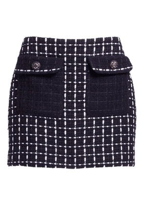 Elie Saab tweed pocket mini skirt - Black