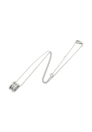Bvlgari Pre-Owned 18K white gold diamond necklace - Silver