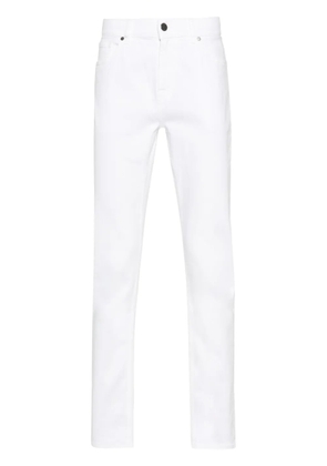 7 For All Mankind Slimmy mid-rise slim-cut jeans - White