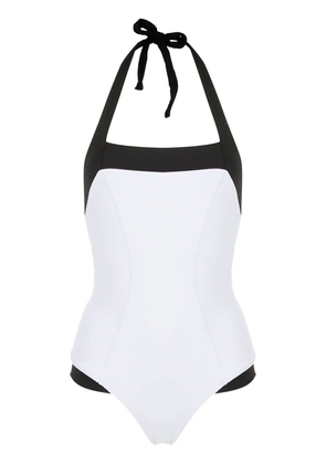 Amir Slama two-tone swimsuit - White