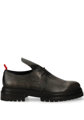 424 leather derby shoes - Black