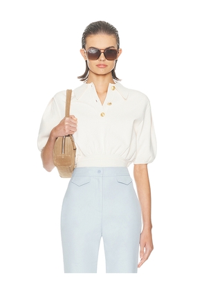 Helsa Hildie Polo in Ivory. Size L. Also in M, XL.