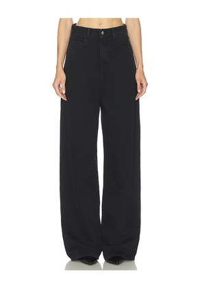 Icon Denim Coco Wide Leg Jeans in Black. Size 24. Also in 26, 27, 29.