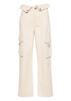 LIU JO cotton cargo pants - Neutrals
