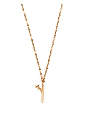 Emanuele Bicocchi Y letter-pendant chain necklace - Gold