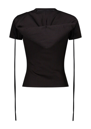 Ottolinger detachable-hoodie T-shirt - Black