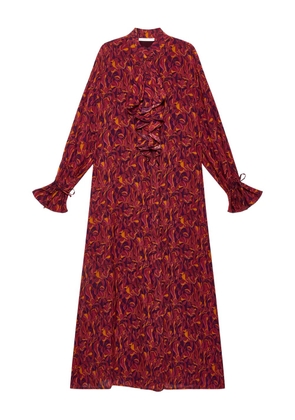 MALIPARMI Lily´s ballet ruffled floral-pattern dress - Red