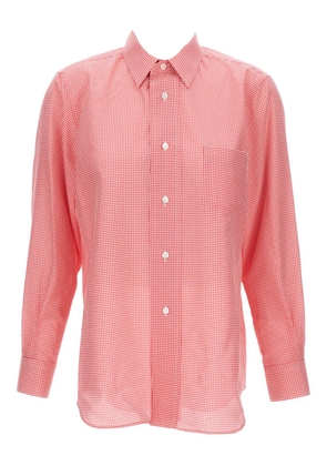 Comme Des Garçons long-sleeved checked shirt - Red