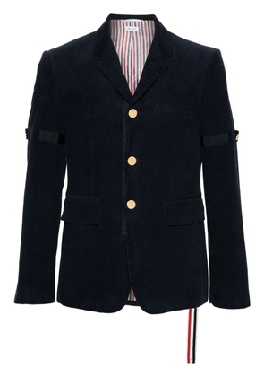 Thom Browne single-breasted corduroy blazer - Blue