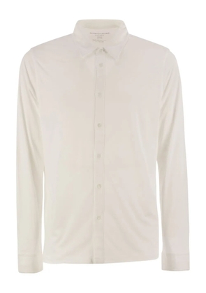 Majestic Filatures long-sleeved button shirt - White