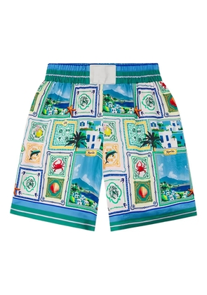 HOMIES MARBELLA patterned elasticated shorts - Blue