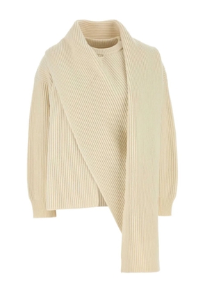 Jil Sander ribbed sweater - Neutrals