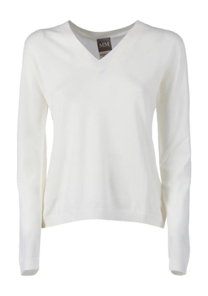 Max Mara Vezzoso v-neck top - White