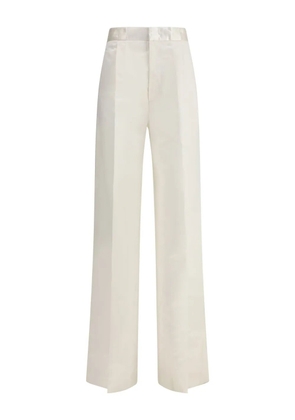 SA SU PHI satin-finish pants - White
