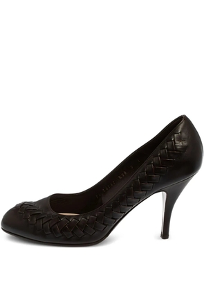 Ferragamo Pre-Owned 2024 90mm bow-embellished pumps - Brown