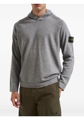 Stone Island 5100015 hooded patch knitwear - Grey