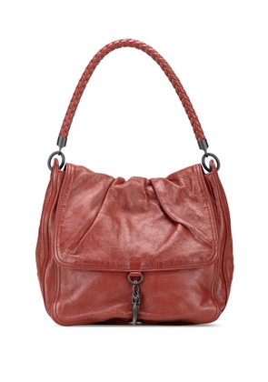 Bottega Veneta Pre-Owned 2012-2025 Intrecciato Trimmed Nappa Top Handle Bag handbag - Red