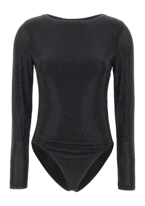 TWENTY FOURHAITCH Arches rhinestones long-sleeve body - Black