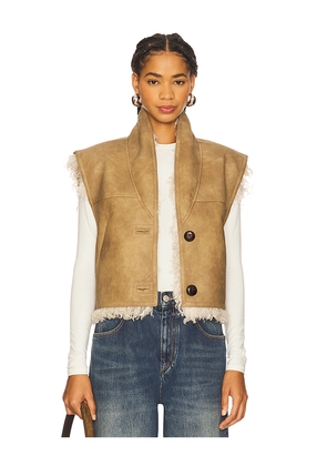 Isabel Marant Etoile Clara Vest in Taupe. Size 36/4. Also in 38/6, 40/8.