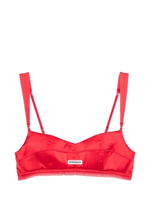 Patrizia Pepe logo-detail bra - Red