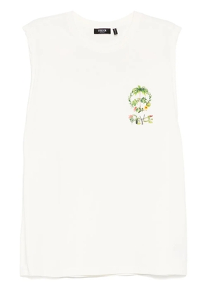 FIVE CM logo-print T-shirt vest - White