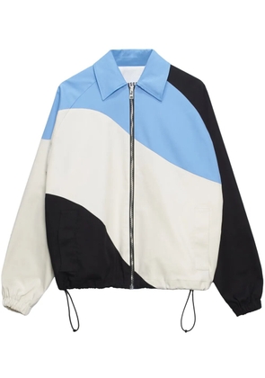 MSGM printed shirt jacket - White