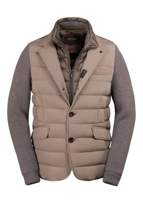 Moorer Rogers-knm quilted-design jacket - Neutrals