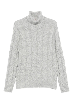 Eleventy cable-knit turtleneck sweater - Blue
