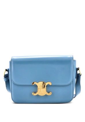 Celine Pre-Owned Triomphe Shoulder Bag Smooth Calfskin Teen crossbody bag - Blue
