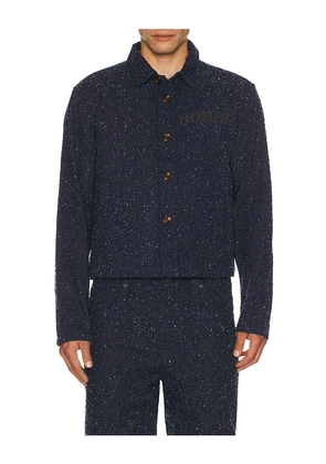 Honor The Gift Nep Yarn Chacket in Navy. Size L. Also in S, XL/1X, XXL/2X.