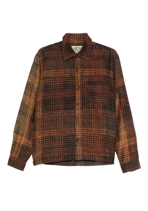 Kartik Research checked shirt - Orange