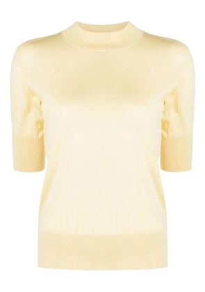 Jil Sander crew-neck cashmere T-shirt - Yellow