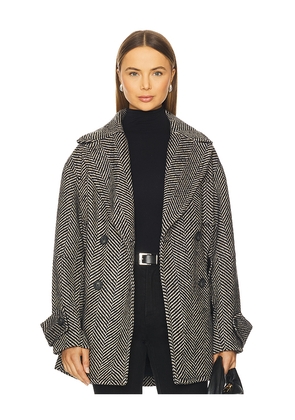 Free People Ari Wool Peacoat in Black. Size L. Also in M, S, XL.