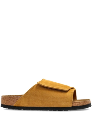 Birkenstock suede open flat sandals - Brown
