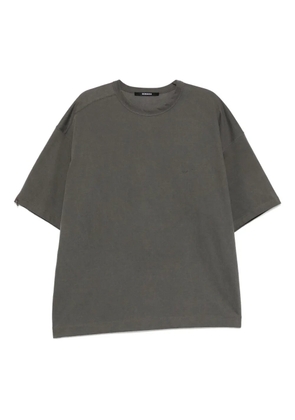 SONGZIO asymmetric cut autograph T-shirt - Grey